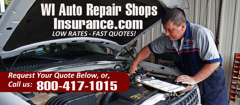 Low cost garage insurance quotes for Wisconsin garages and auto repair shops from WIAutoRepairShopsInsurance.com